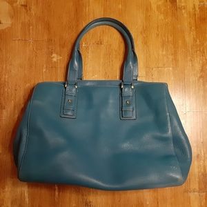 Ellen Tracy Leather Large Satchel